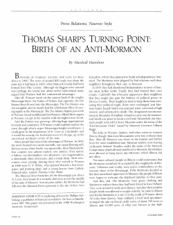 THOMAS SHARP`S TURNING POINT: BIRTH OF AN ANTI
