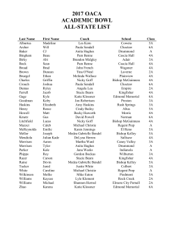 2017 OACA High School All State
