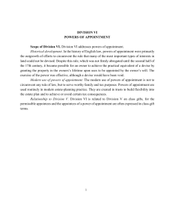 Restatement (Third) of Property on Powers of Appt