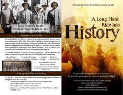 Black Cowboy Exhibit Brochure.