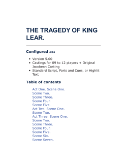 King Lear MFFE Version 5.00 - prints