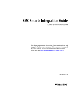 EMC Smarts Integration Guide