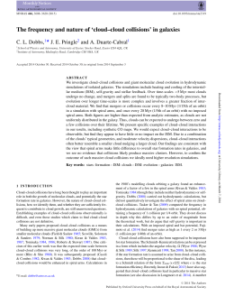 The frequency and nature of `cloud&ndash;cloud collisions` in galaxies