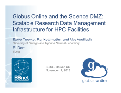 Globus Online and the Science DMZ