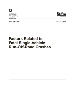 Factors Related to Fatal Single-Vehicle Run-Off