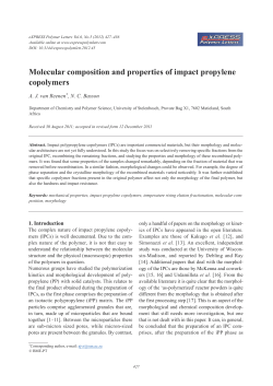 Molecular composition and properties of impact propylene copolymers