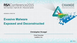 Evasive Malware Exposed and Deconstructed