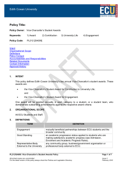 Vice Chancellors Student Awards Policy and Guidelines PDF