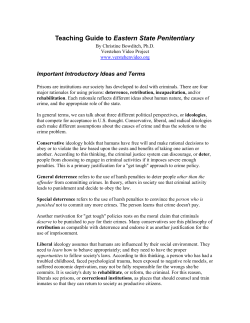 Teaching Guide to Eastern State Penitentiary