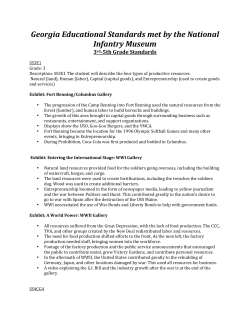 Georgia Educational Standards met by the National Infantry Museum