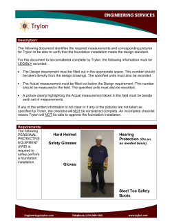 Sample - Foundation Inspection