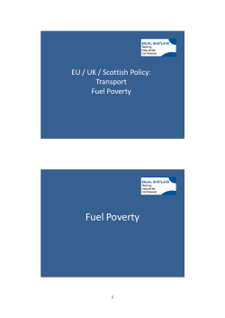 Fuel Poverty - Shetland Islands Council