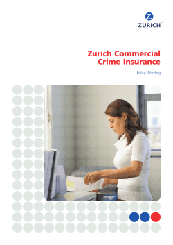 Commercial Crime Insurance Policy Wording
