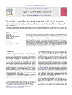 Cu-modified cryptomelane oxide as active catalyst for CO oxidation