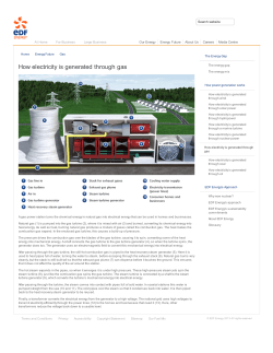 How electricity is generated through gas