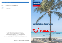 Cancellation Insurance