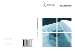 The WTO Agreements Series Technical Barriers to Trade