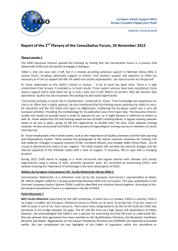 2012 - European Asylum Support Office