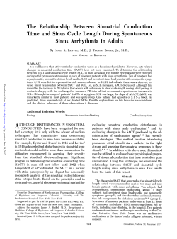 Time and Sinus Cycle Length During Spontaneous
