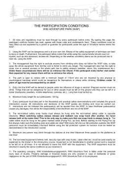 the participation conditions - ESN TU Graz and ESN Uni Graz