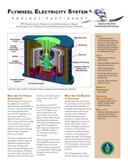 FLYWHEEL ELECTRICITY SYSTEM Project Fact Sheet 2003