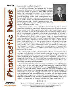 District Newsletter - SD of West De Pere