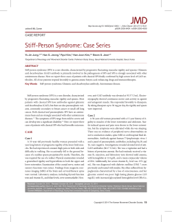 Stiff-Person Syndrome: Case Series