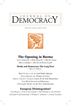 A Fraying Union - Journal of Democracy