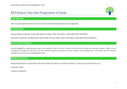 KS3 History Y1 2014+ POS v2a