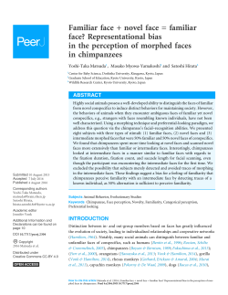 Familiar face + novel face = familiar face?