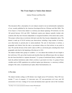 The From Empire to Nation-State dataset