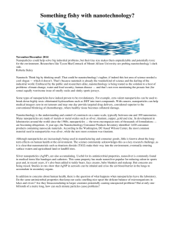 Something fishy with nanotechnology?