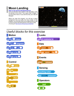 Moon Landing - Programming Basics