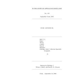 120/03 - Maryland Courts