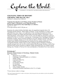 Itinerary - University of Toronto Alumni