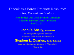 Tanoak as a Forest Products Resource
