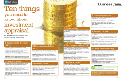 investment appraisal