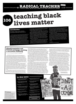 blacklivesmatter and feminist pedagogy: teaching