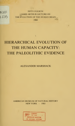 hierarchical evolution of - AMNH Library Digital Repository