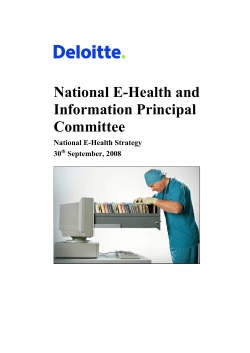 National E-Health Strategy