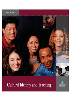Cultural Identity and Teaching