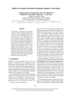 Multi-view Response Selection for Human