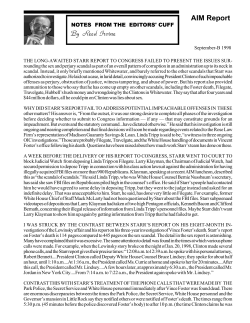 September-B 1998 Editor`s Notes