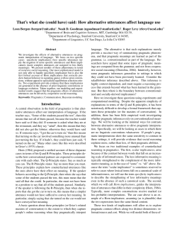 That`s what she (could have) said: How