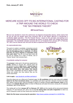 mercure kicks off its big international casting for a trip around