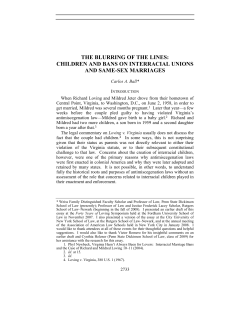 the blurring of the lines: children and bans on interracial unions and