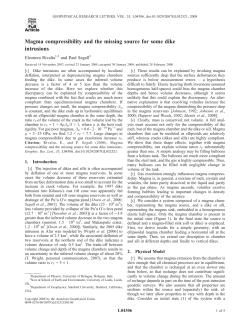 Magma compressibility and the missing source for some dike