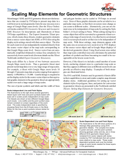 Scaling Map Elements for Geometric Structures