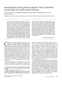 Head Rotation During Internal Jugular Vein Cannulation and the