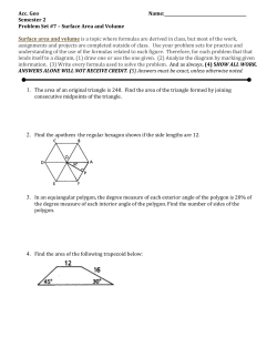 Surface Area and Volume Surface area and volume is a topic where